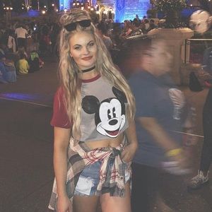 Mikey mouse crop top